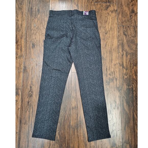 Gloria Vanderbilt Tapered Leg High Rise Pants Size 8 Gray Black New - Picture 3 of 3
